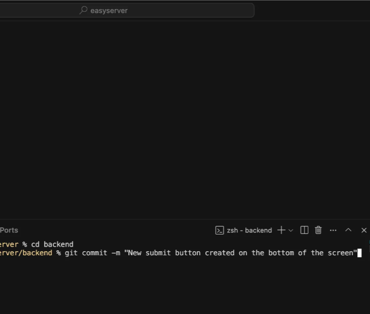 Vibe coding Git commands